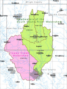 Headwaters of the South Skunk and Ioway Creek Watersheds Map