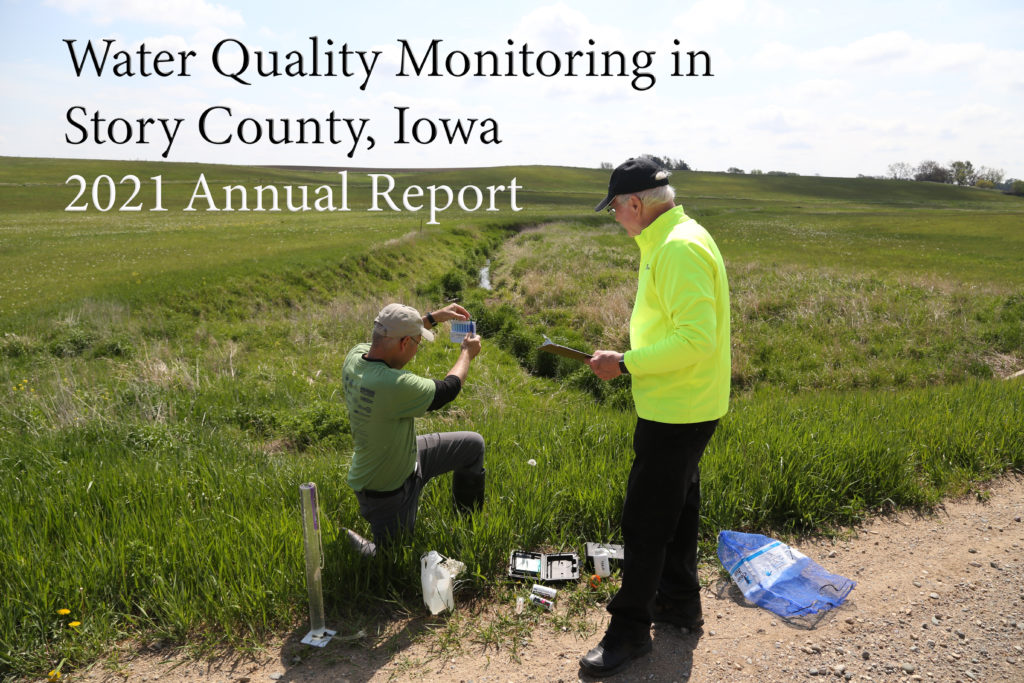Water Quality Monitoring in Story County Annual Report Cover