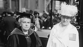 Carrie Chapman Catt and Anna Howard Shaw in 1917