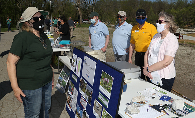 Prairie Rivers of Iowa During Ames Low Head Dam Celebration