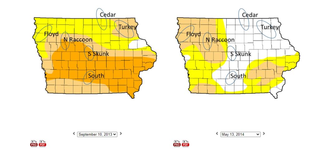 map of weather whiplash in 2014