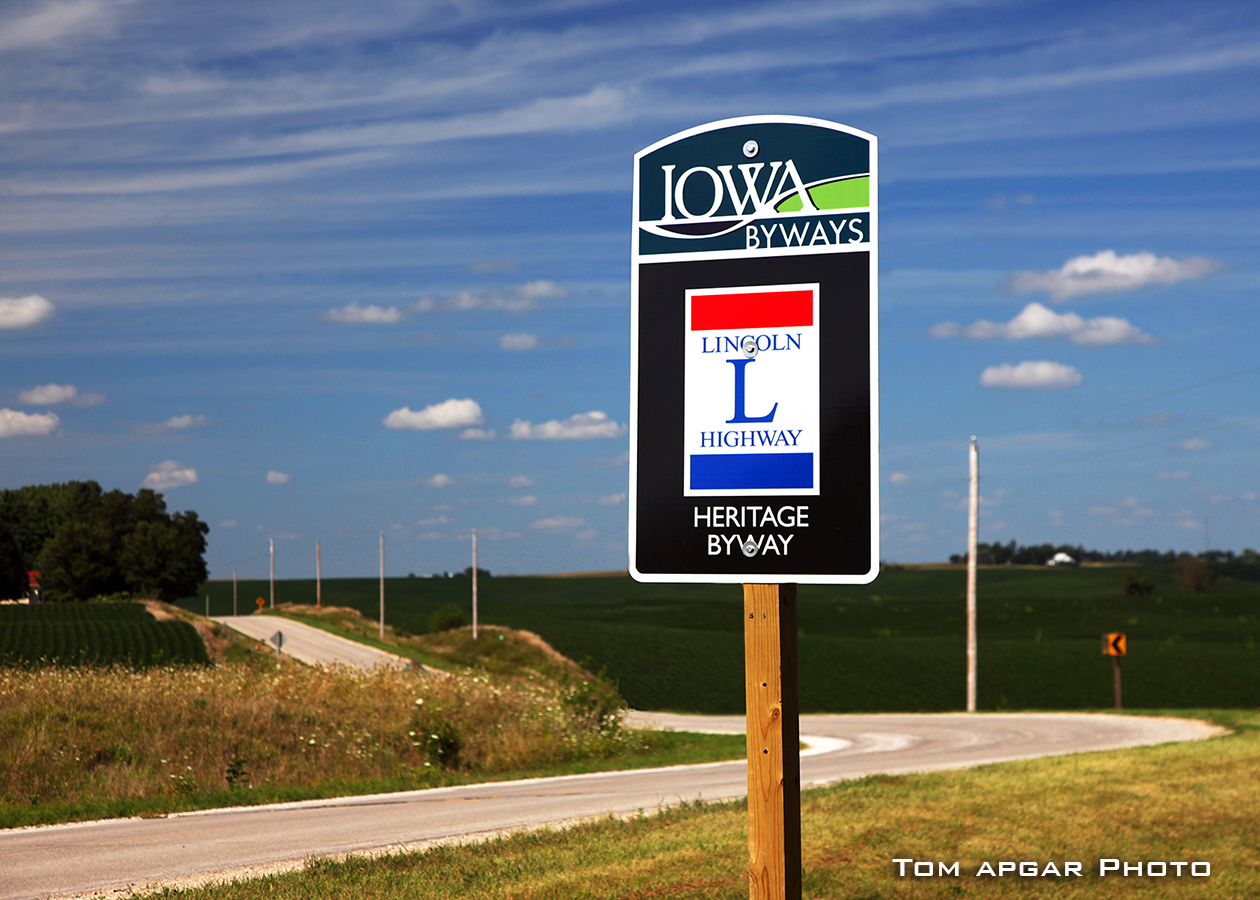 Lincoln Highway National Heritage Byway in Marshall County Iowa