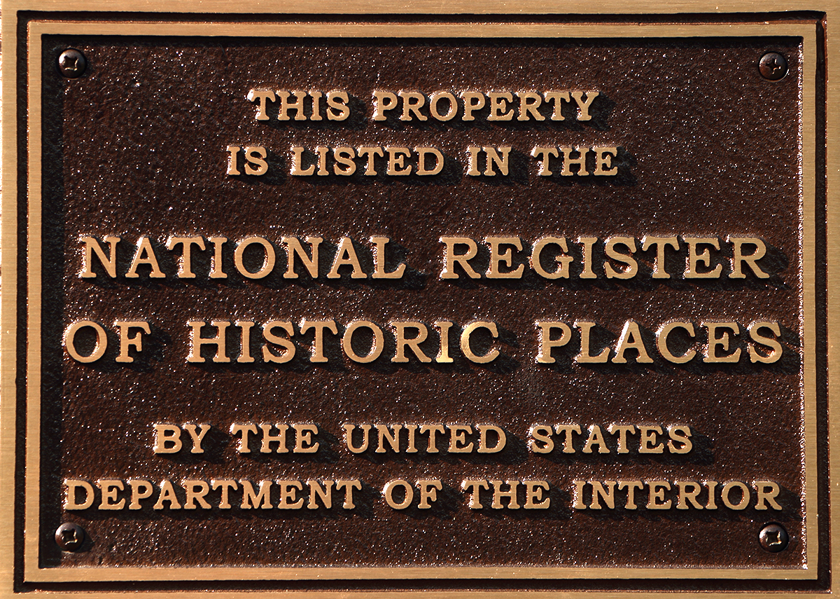 The King's Bay National Register Of Historic Places Plaque - Heavy Solid Brass Sign