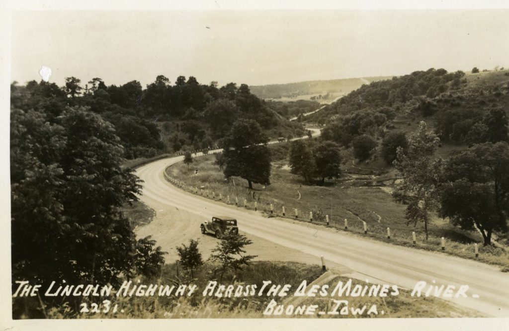 Lincoln Highway Across the Des Moines River Postcard