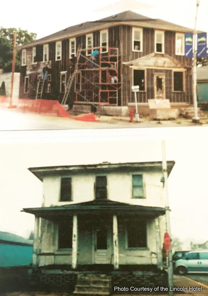 The Lincoln Hotel during restoration.