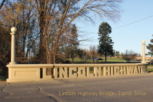 Historic Lincoln Highway Bridge in Tama, Iowa