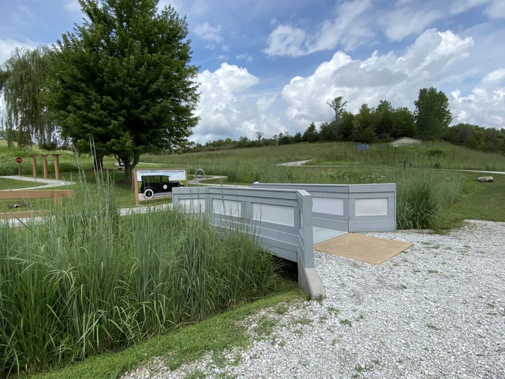 Harrison County Welcome Center Lincoln Highway bridge model