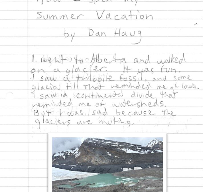 How I Spent My Summer Glaciation