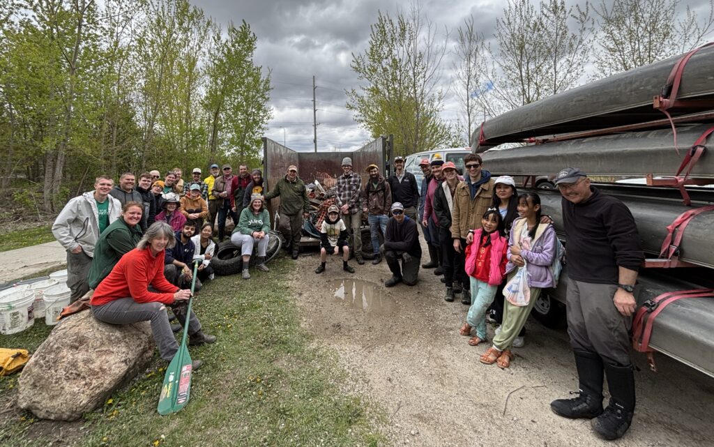 Group photo from PACRAT 2025 creek cleanup
