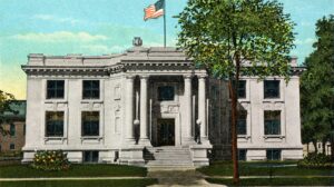 clinton postcard source unknown clinton carnegie postcard source unknown