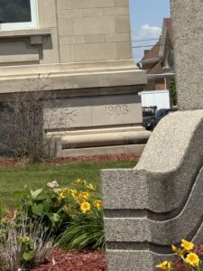 cornerstone 1903 clinton library cornerstone