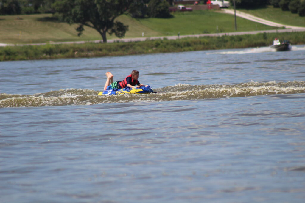 water sports on Little Wall lake in 2014