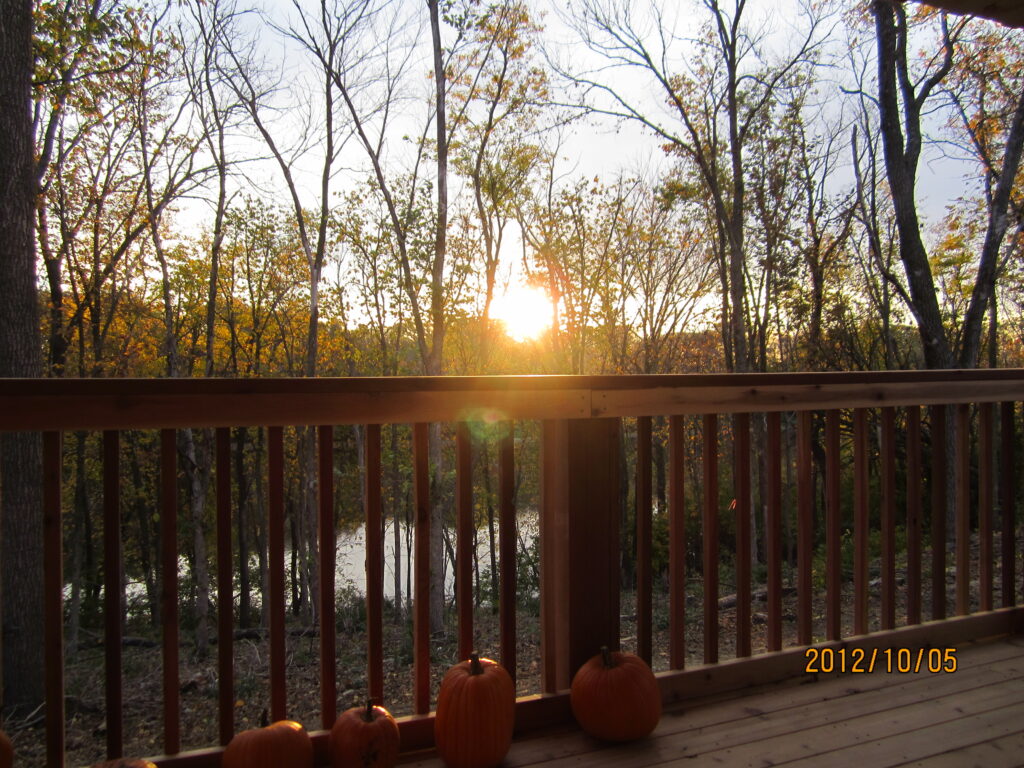 Sunset at Briggs Woods Lake